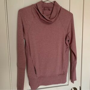 48. Size 4 LULULEMON Pink Heathered Sweatshirt *small flaw